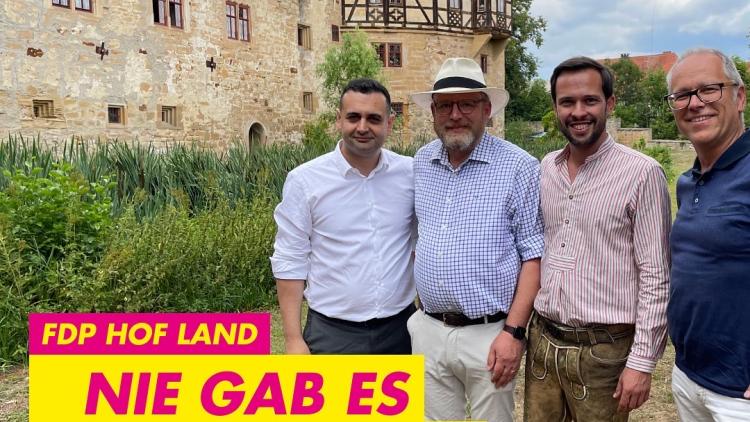 Alexander Bischoff mit Karl Graf Stauffenberg, Bijan Djir-Sarai und Martin Hagen,